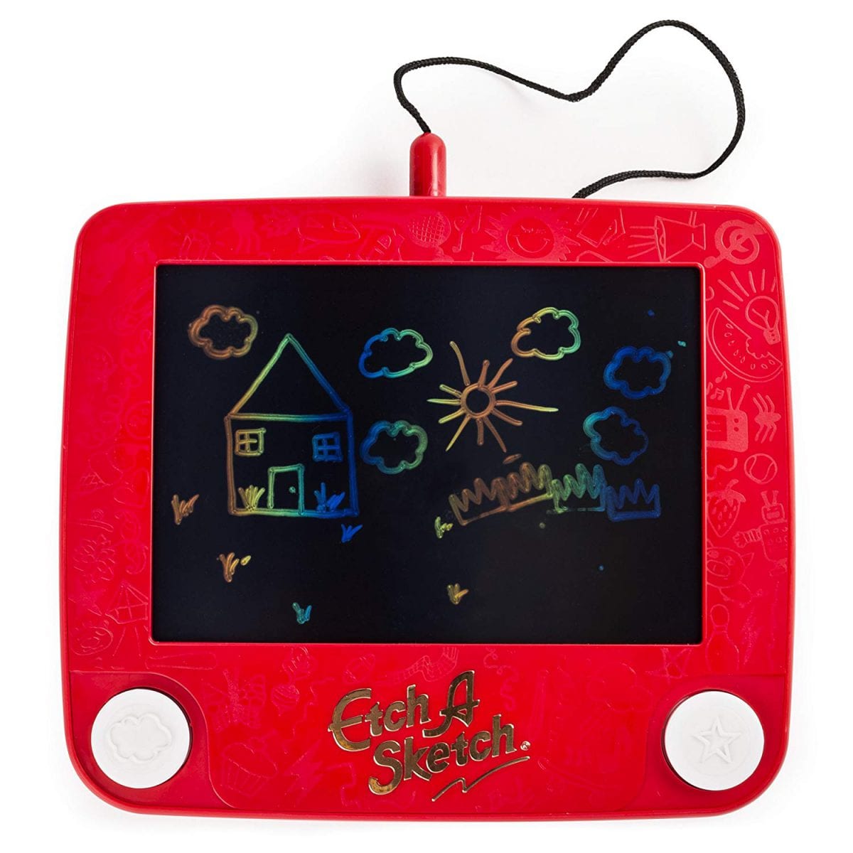 etch-a-sketch - toys to distract kids while eating out