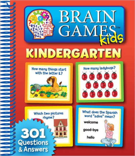Brain Games Kids Kindergarten Workbook - Toys to Distract Kids While Eating Out