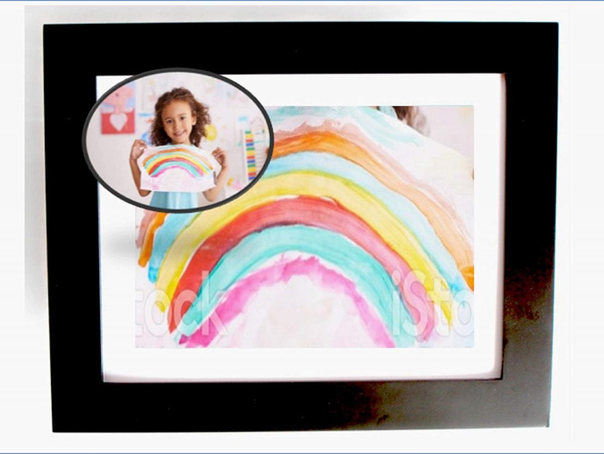kid art picture frame