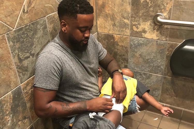 Squat for a Chance: Dad Gets 5,000 Changing Tables Added to Men's Restrooms