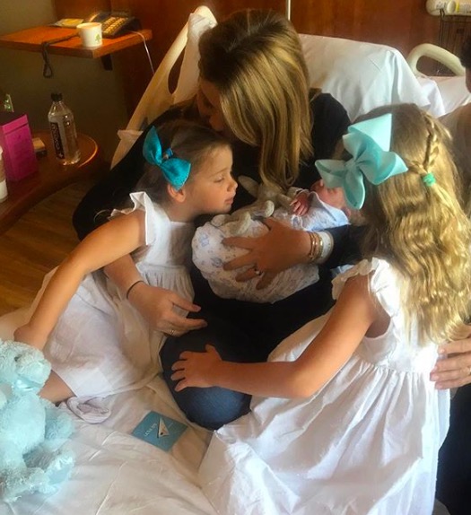 Photos of Jenna Bush Hager and new baby Henry Harold "Hal" Hager.