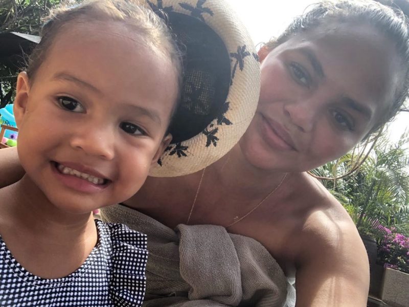 chrissy teigen jokes daughter is ready for sports illustrated cover