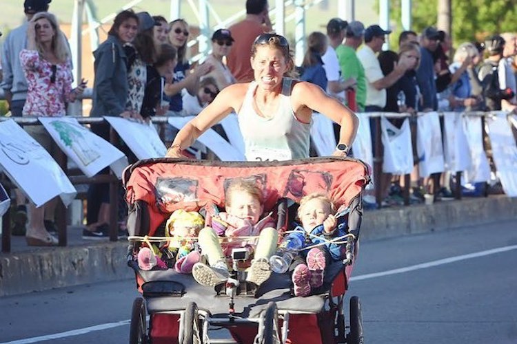 Cynthia Arnold: Mom Runs Marathon with Three Kids in a Stroller
