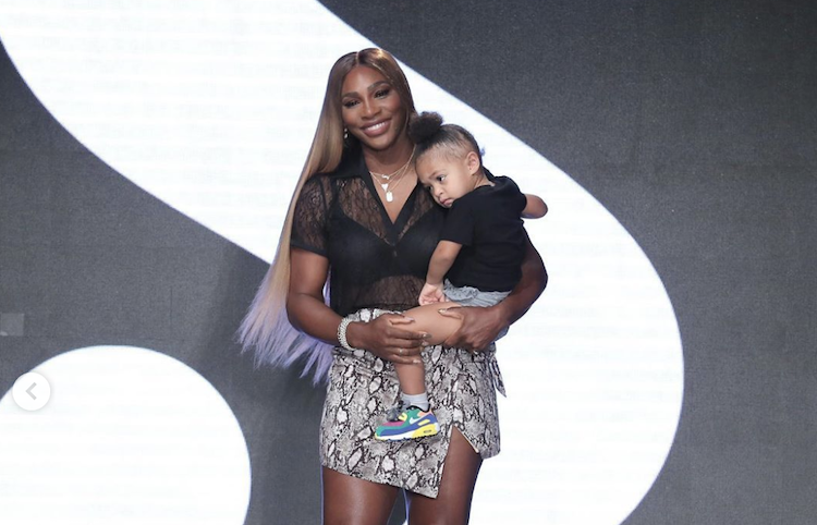 Serene Williams Walks Fashion Runway with Baby Daughter Olympia