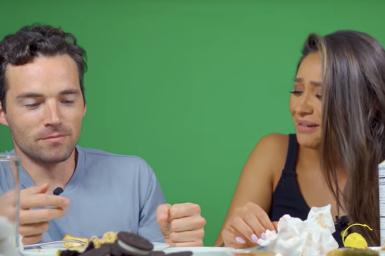Watch Shay Mitchell And Ian Harding Try Gross Pregnancy Cravings