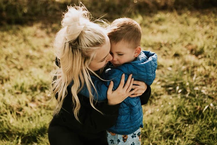 caitlin fladager: mom speaks out after being told to stop 'babying' her 4-year-old son, and her response is both perfect and important