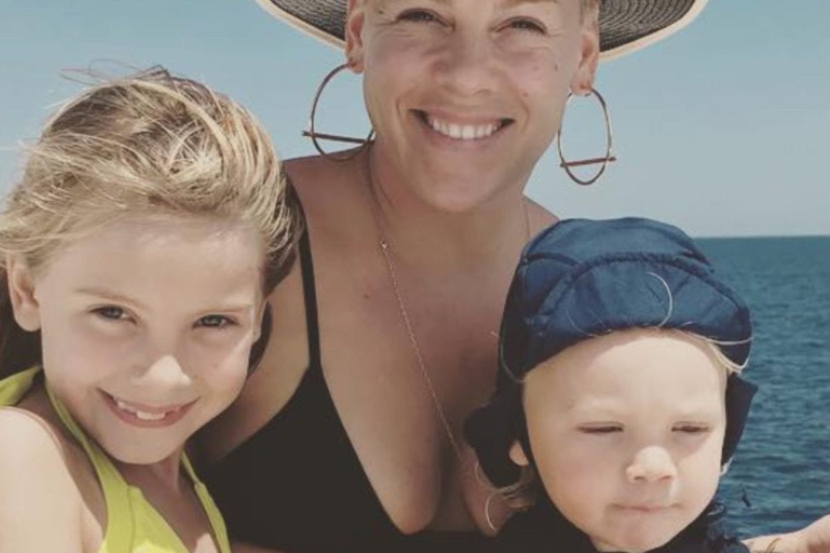 Watch: This Video of Pink's Son Giving Her Flowers Is Too Cute For Words