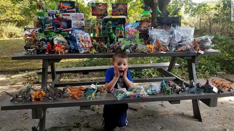 weston newswanger: 5-year-old cancer survivor donates 3,000 toys to hospital where he received treatment
