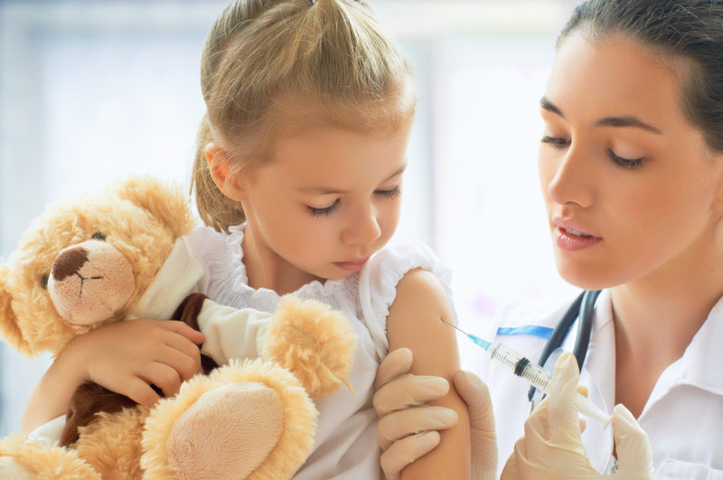 Child Receives Vaccine