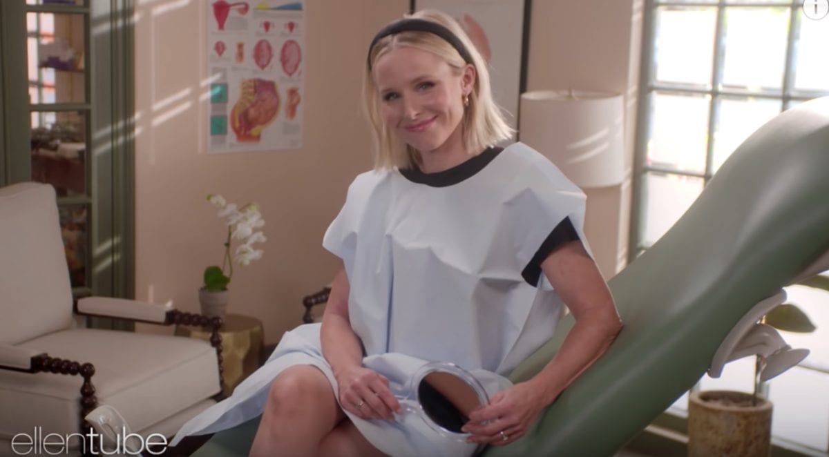 watch kristen bell break down some of the most popular vagina myths relating to pregnancy, intimacy, and more | "you can't get pregnant while on your period?" well...
