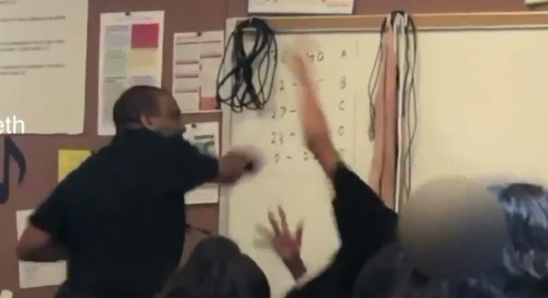 students are siding with teacher who punched 14-year-old in class after he used racial slur