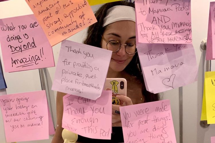 Audrey Gelman: Moms Cover Airport Lactation Rooms with Messages of Encouragement: 'What You Are Doing Is Beyond Amazing!'