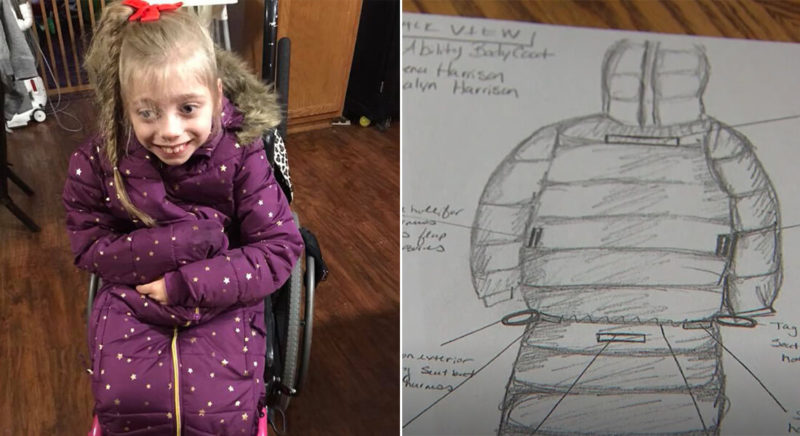 Girl With Cerebral Palsy Told Parents She Was Cold at Recess, So Mom Designed a Coat That's Selling Out
