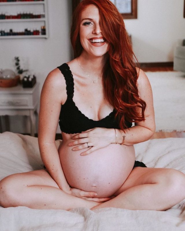 audrey roloff shows off baby bump at 39 weeks pregnant in absolutely stunning new maternity photos