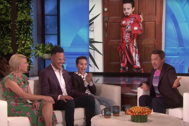 a 10-year-old boy with autism became verbal thanks to 'iron man.' then he got to meet robert downey, jr.