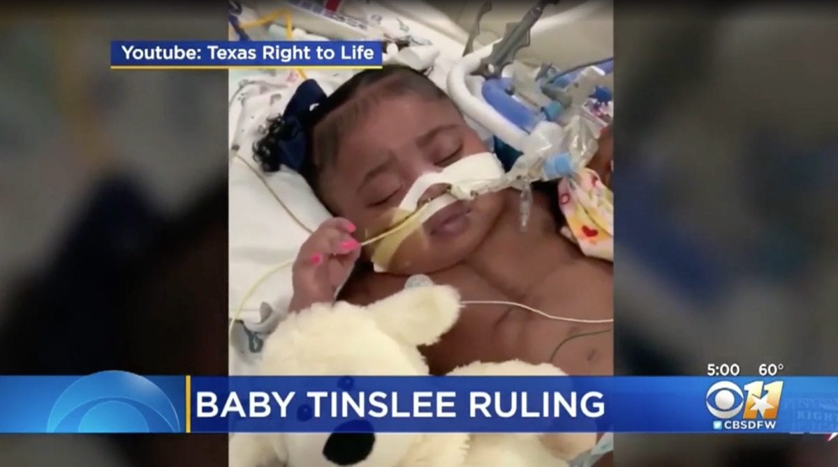 parents fight for right to keep tinslee on life support