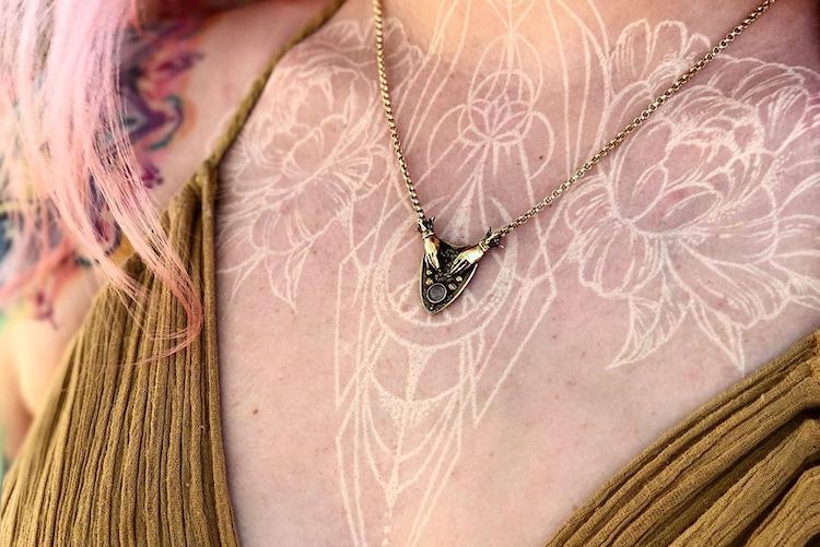 30 Beautiful White Ink Tattoos