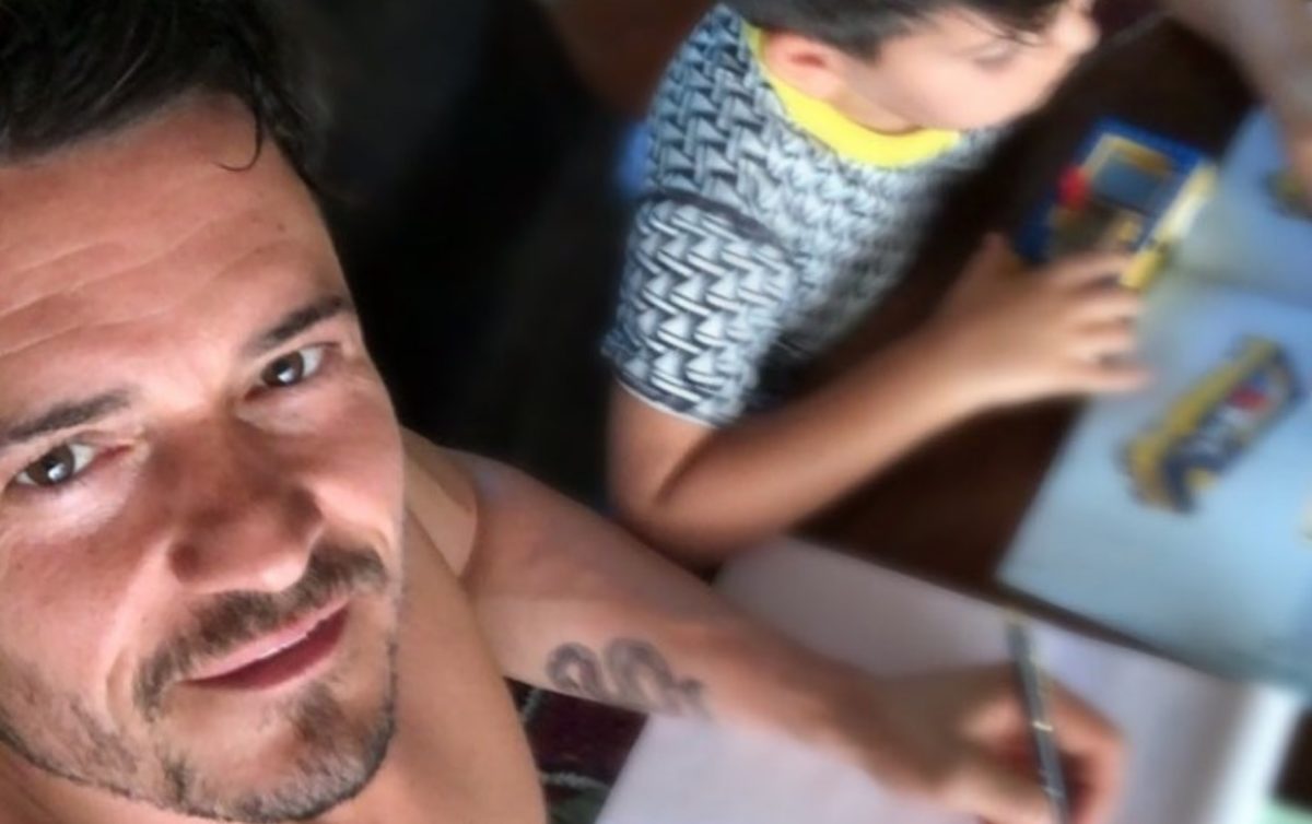 Orlando Bloom Corrects Tattoo of Son's Name That Was Misspelled
