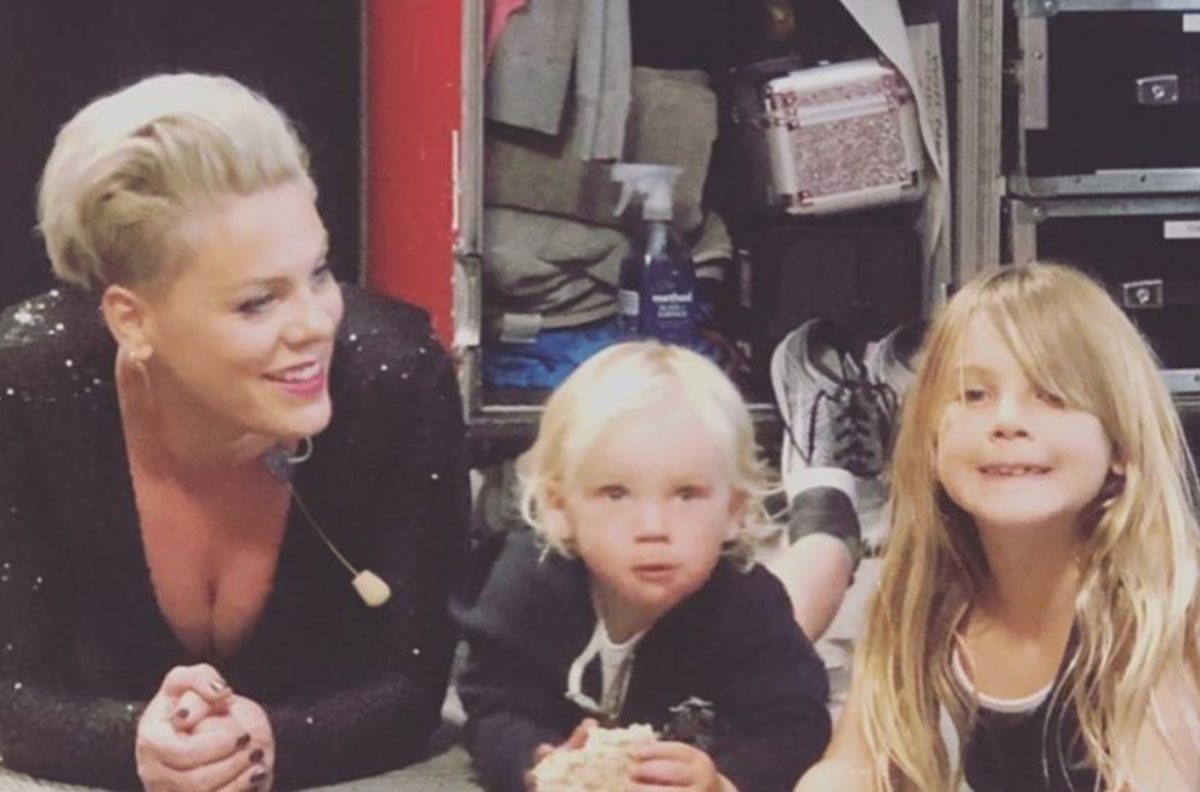 pink shares what she's doing to help her stay on top of her and her children's work from schedules