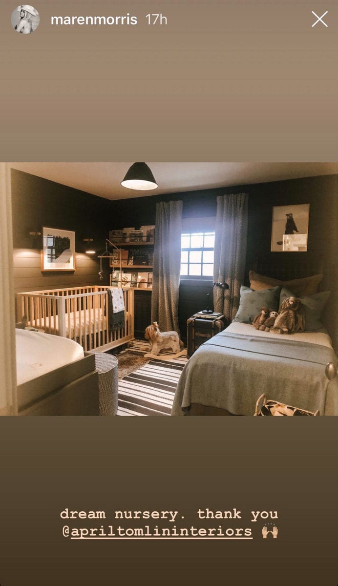 Mom-To-Be Maren Morris Shows off Dream Baby Nursery, Says She Hopes Her Son Will Be Sleep Trained By the She Takes Him on Tour | Maren Morris, who is 8 months pregnant with her first child, gave her Instagram followers a look at her “dream nursery.”