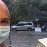 Husband Who Can't Be With His Wife During Her Cancer Treatments Shows Up Outside Her Window to Support Her and the Staff with a Sign