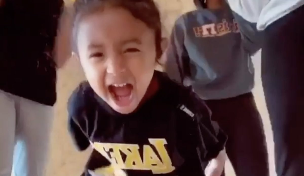vanessa bryant's 3-year-old daughter's video-bomb is the cutest thing you'll see all day