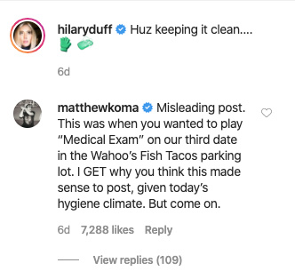 Hilary Duff Husband Trolls Her with Bad Photos