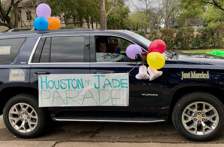 Texas Couple Bummed After Downsizing Wedding Get Surprise Parade