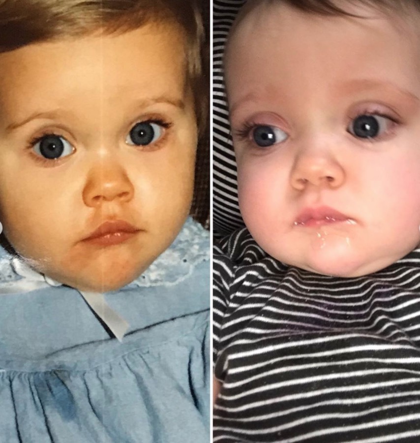 Jessa Duggar Seewald and Her Daughter Are Literal Twins, And She Has the Side-By-Side Shots to Prove It | "I’d say she looks a little like me. Especially the eyes."