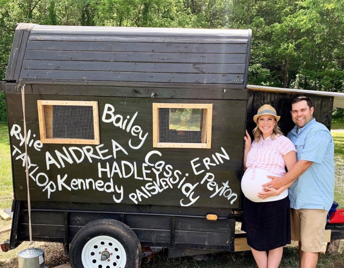 Phil and Alex Congelliere Reveal Baby's Name By Chicken Coop 