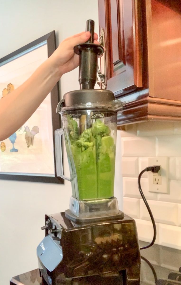 Blending The Healthy Green Smoothie Reese Witherspoon Drinks Every Day