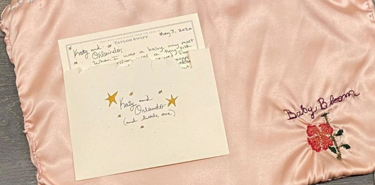 Taylor Swift Gifts Katy Perry's Baby Hand-Embroidered Silk