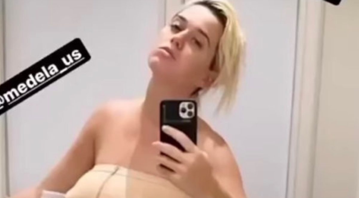 katy perry is every mom ever as she gets very relatable with her first postpartum selfie she shared on instagram