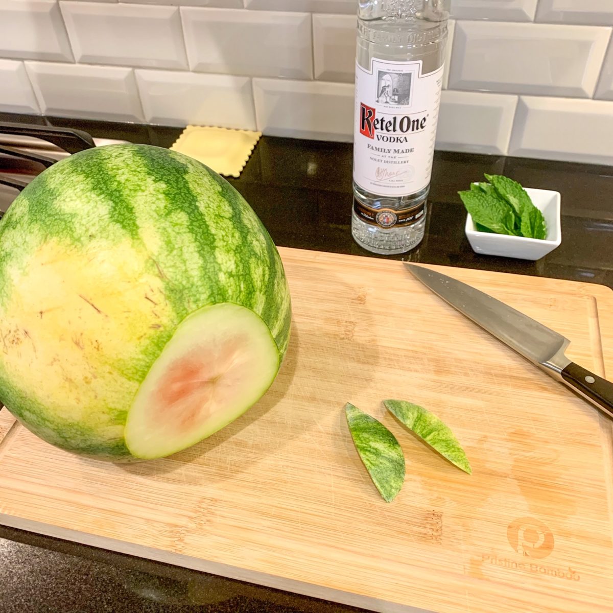 amy schumer’s watermelon vodka punch bowl is festive with only 3 simple ingredients