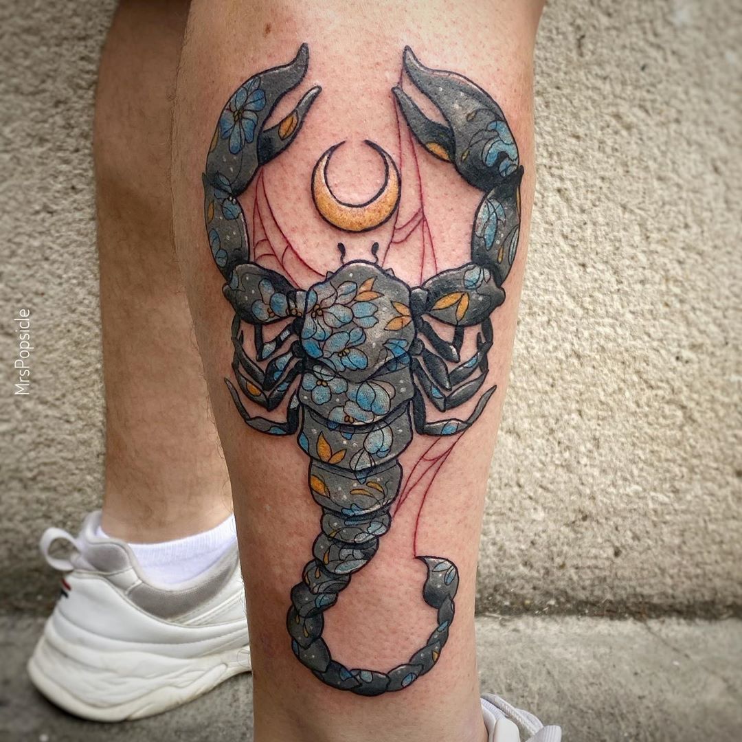 25 stinging scorpio tattoos that are heavy on mystery and mood