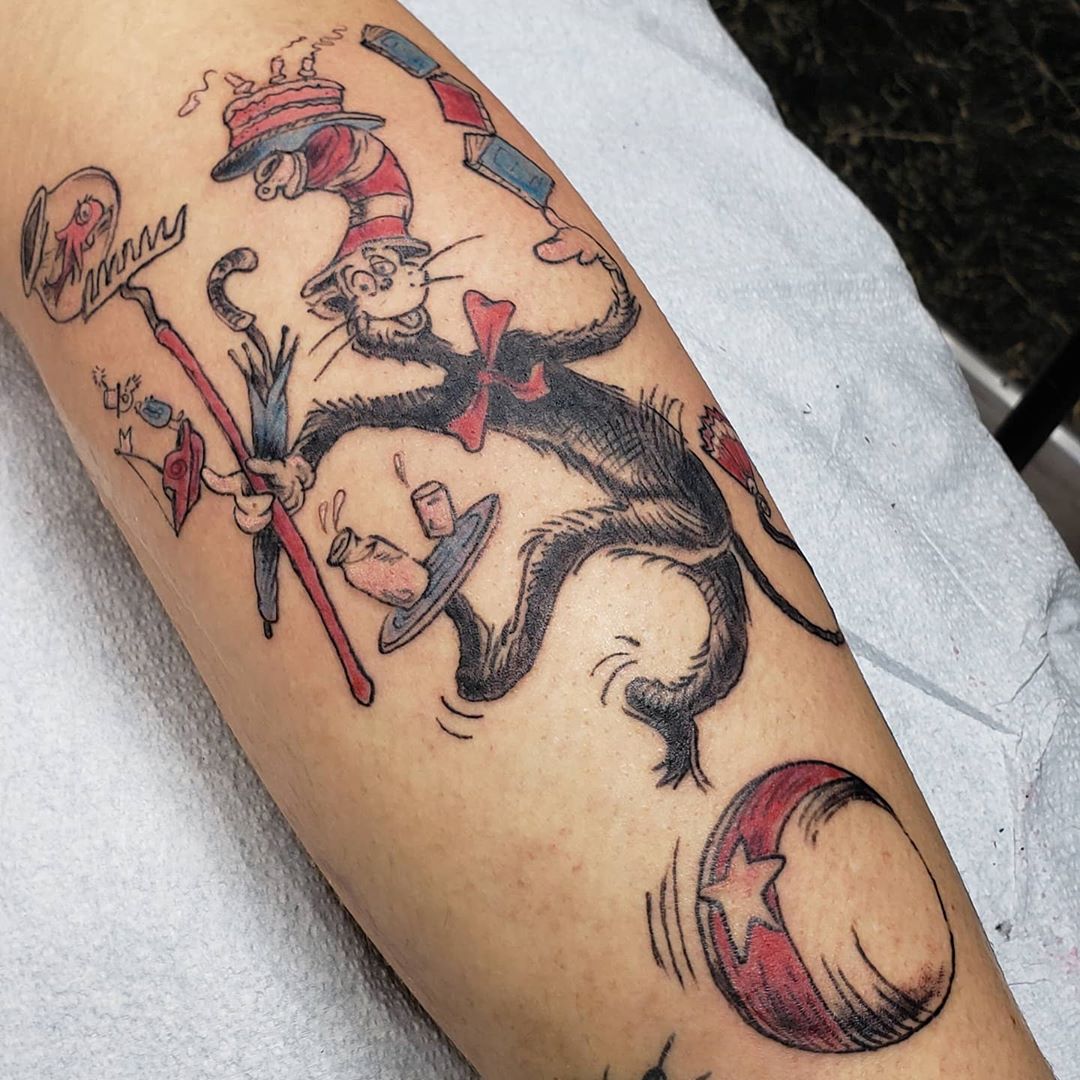 25 Dr. Seuss Tattoos Bringing The Magic Of Childhood To Life