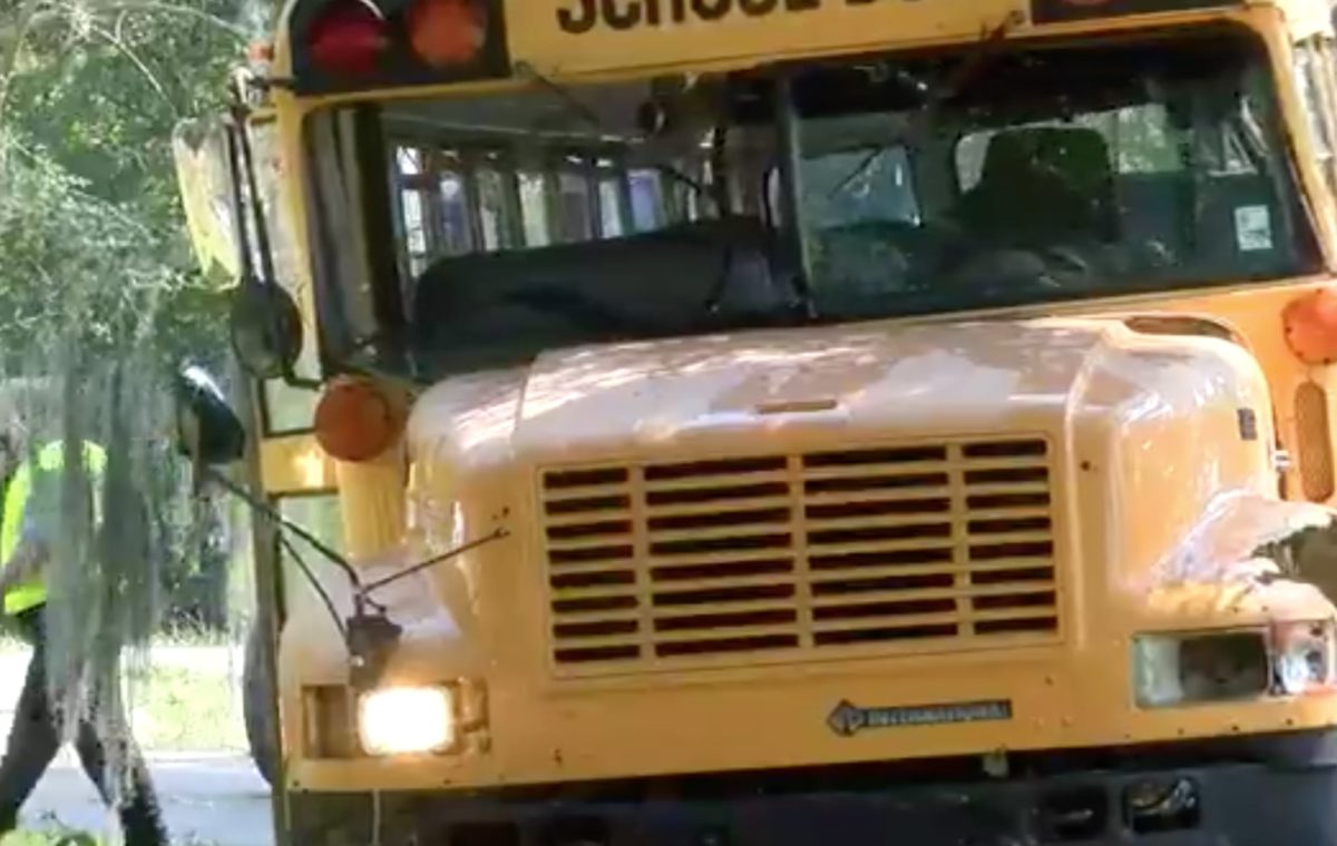 11-year-old caught jacking school bus, police pursue him
