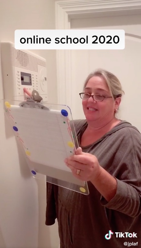 meet 'principal mom' who creates hilarious morning announcements in the age of remote learning