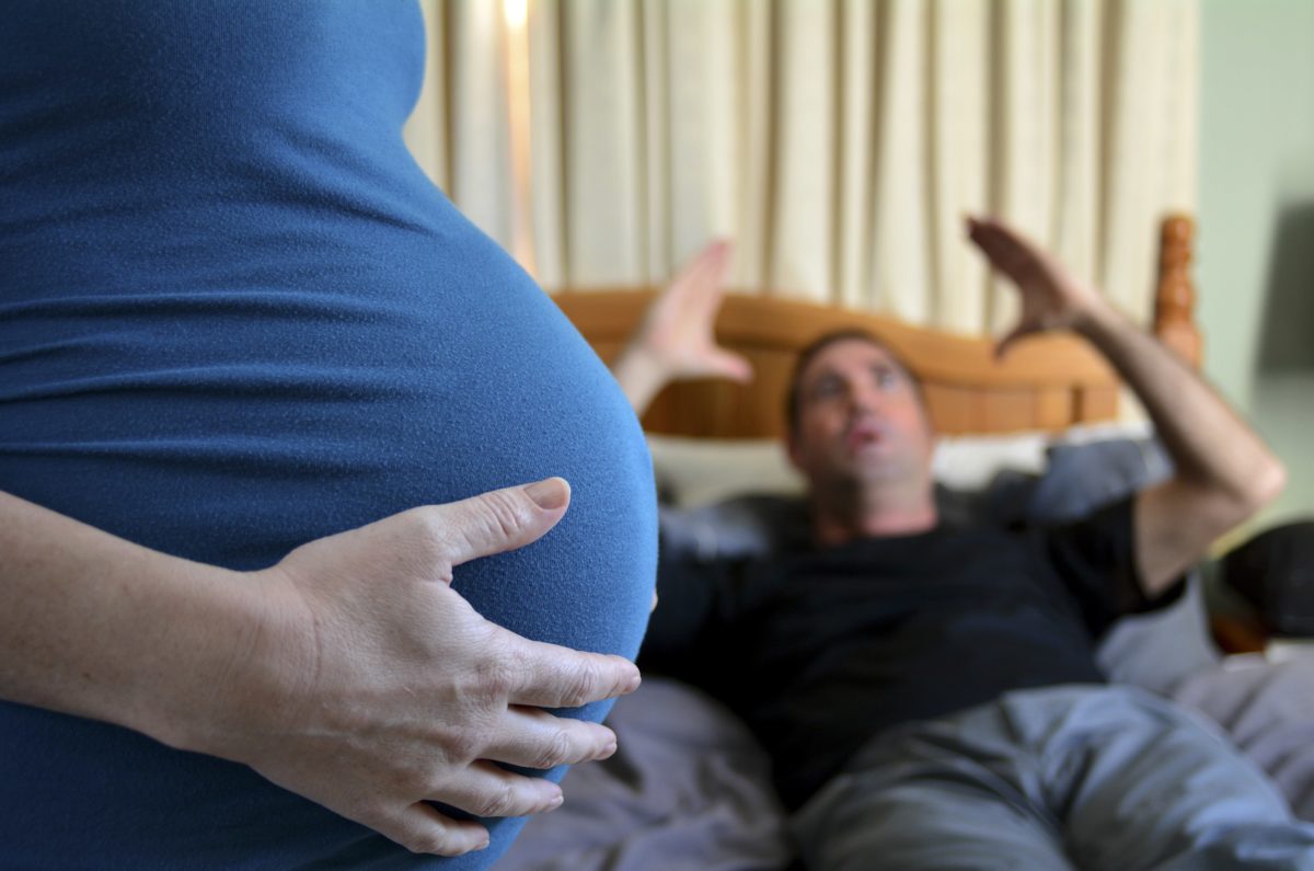 husband tells pregnant wife she's gross for having nausea