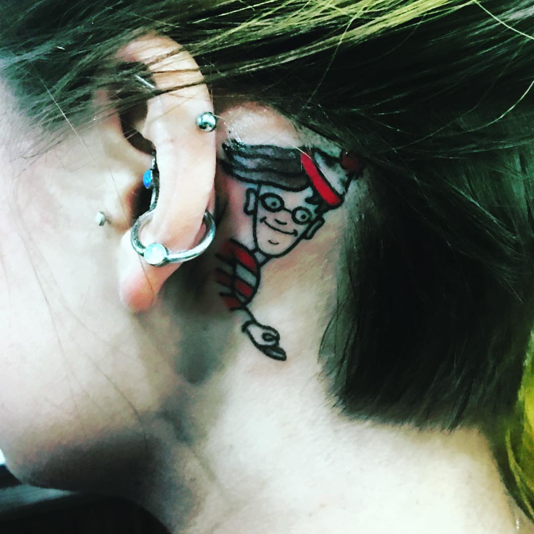 25 behind the ear tattoos that are the perfect little peekaboo
