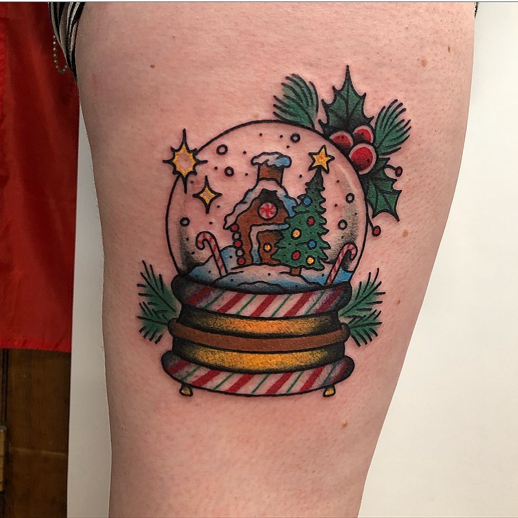 25 christmas tattoos that bring the jolly