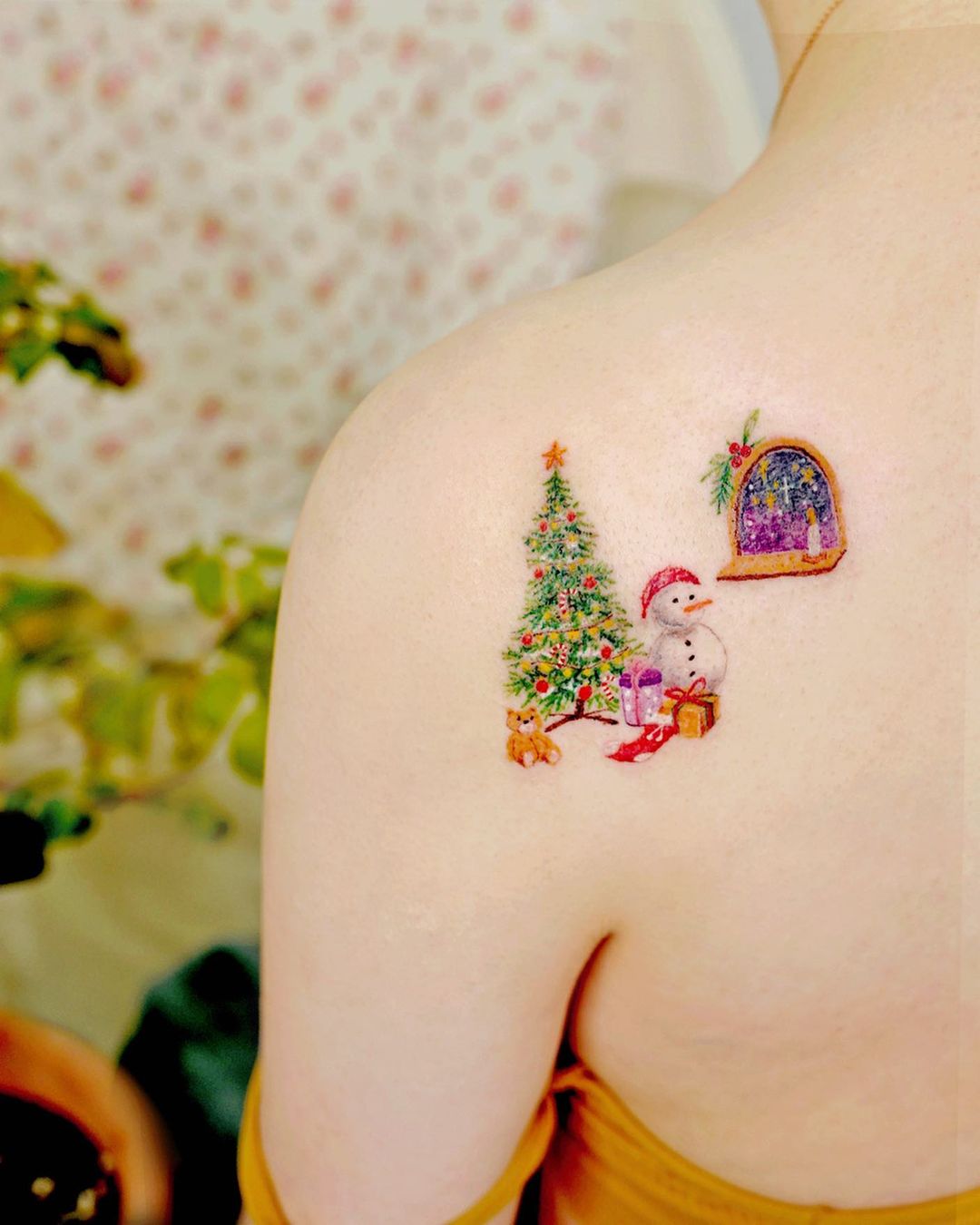 25 Christmas Tattoos That Spark Joy All Year Long