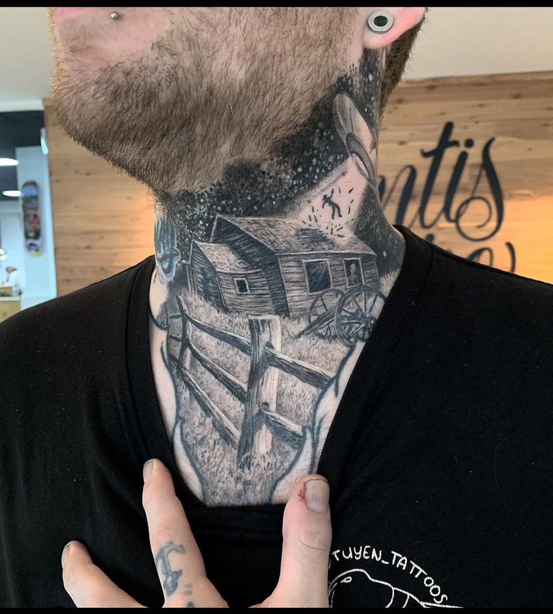 101 Best Neck Tattoos For Men: Cool Designs + Ideas (2019 Guide) | Best  neck tattoos, Neck tattoo for guys, Throat tattoo
