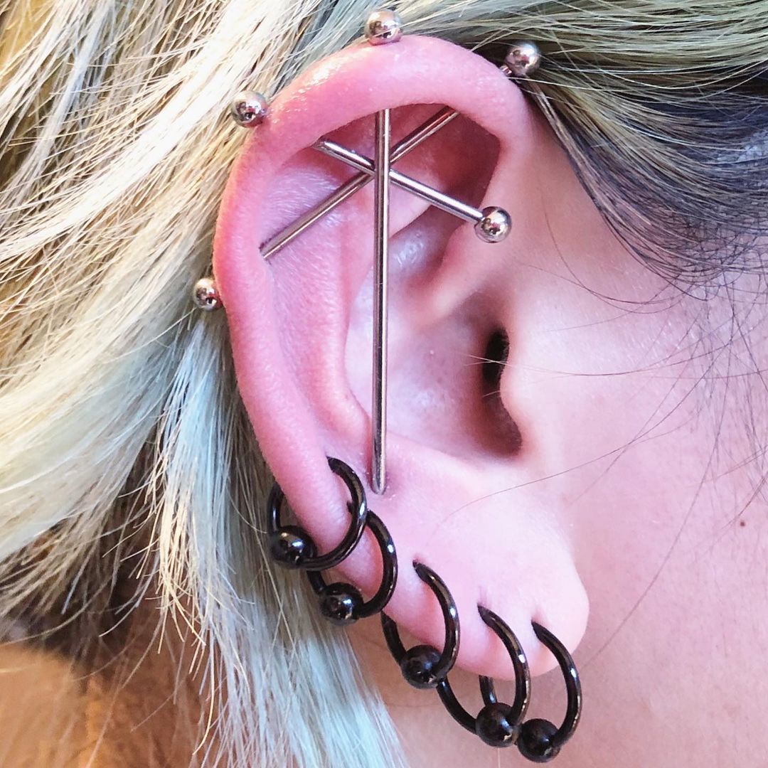 25 subtle inner-ear piercings