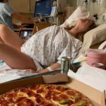 Dad Criticized For Eating Entire Pizza While Wife Is Giving Birth