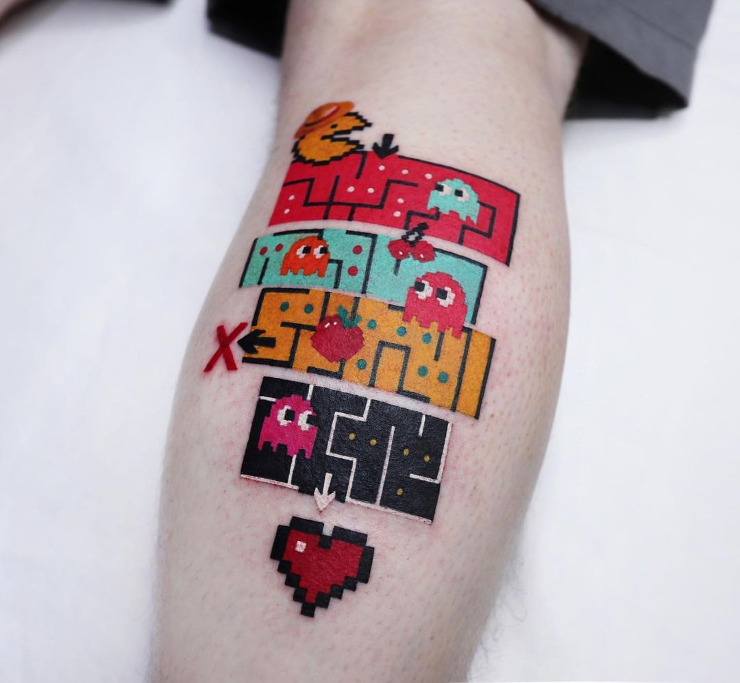 25 fun gamer tattoos for those who love to play