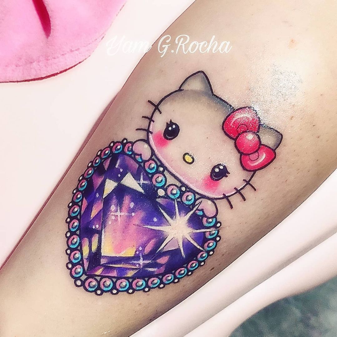 25 kawaii hello kitty! tattoos that will steal your heart