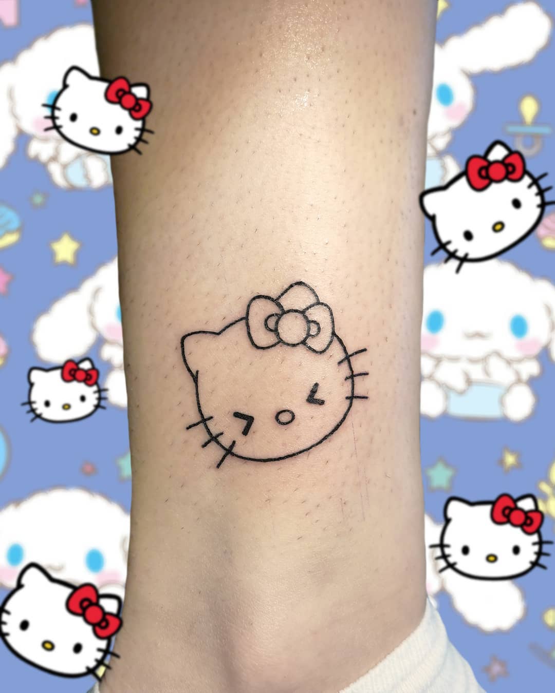 Hello Kitty Sticker Tattoo | Sanrio Hello Kitty Movie | Cute Hello Kitty  Tattoos - Movies & Tv - Aliexpress