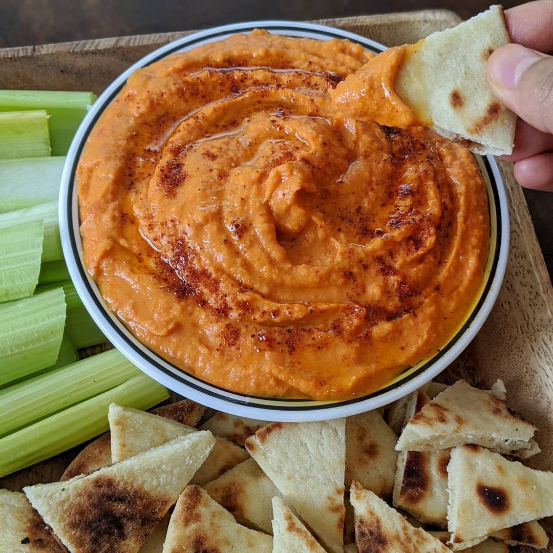 30 Blender Recipes That Aren’t Smoothies Roasted Red Pepper Hummus