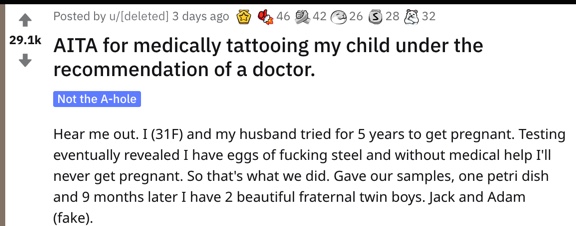mom gets one of her twins a 'medical tattoo' after mil mix-up sent one to hospital